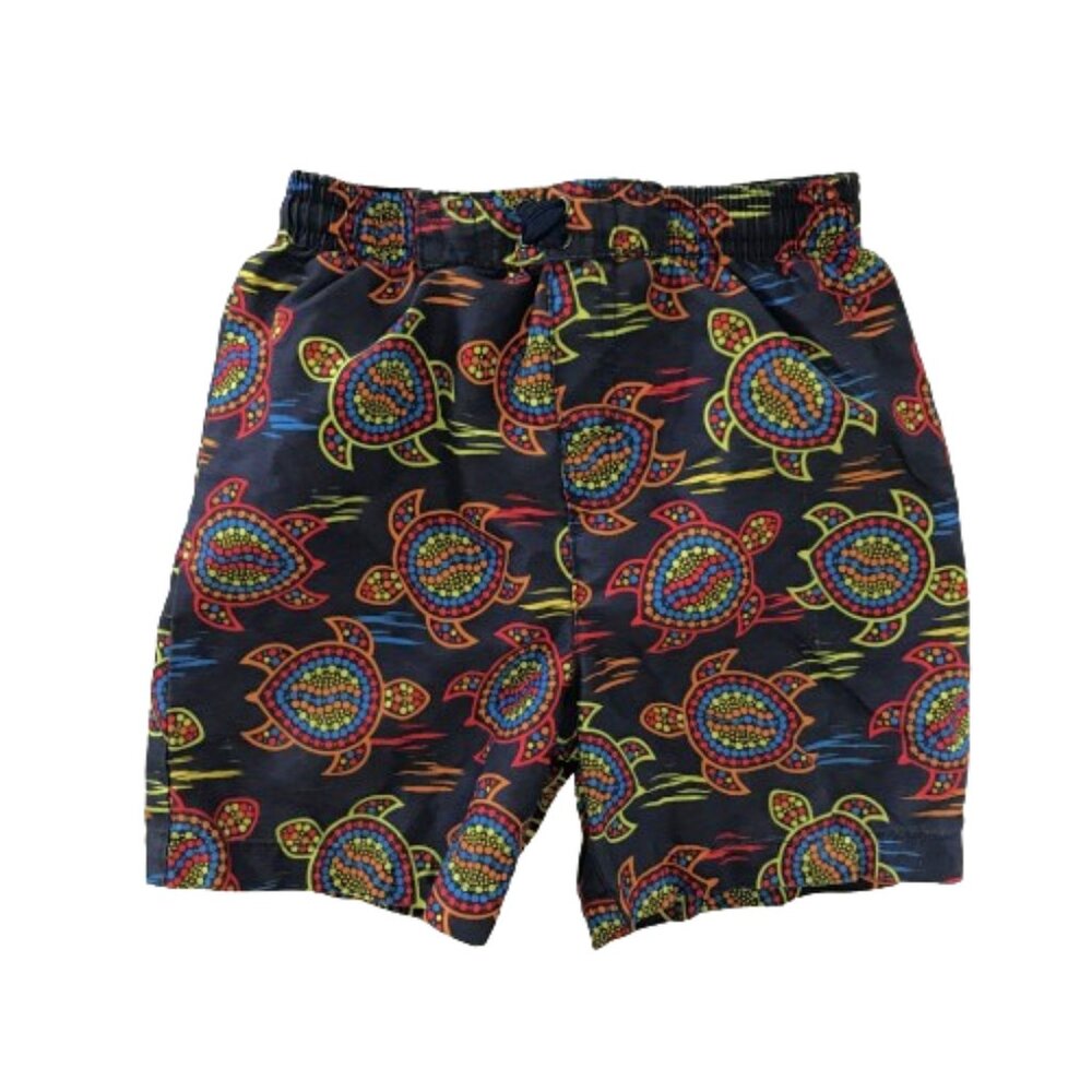 Boys Swimming Trunks Turtle Print 2T